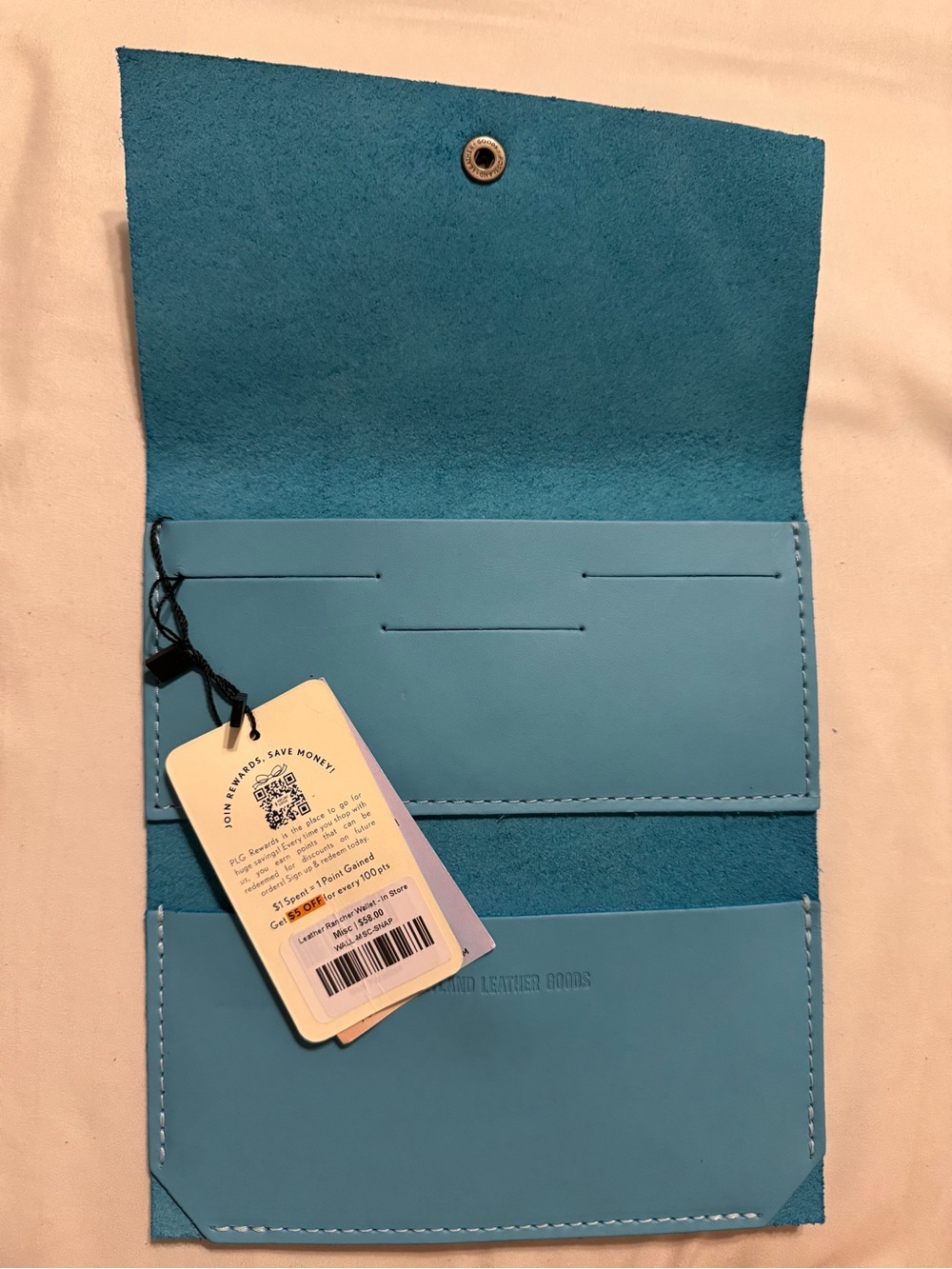 Portland Leather Unicorn Rancher Envelope Wallet - Picture 2 of 4
